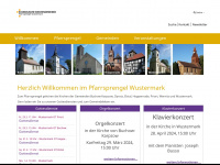 pfarrsprengel-wustermark.de Webseite Vorschau