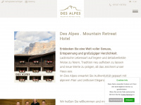 hotel-desalpes.com Webseite Vorschau