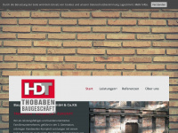 thobaben-baugeschaeft.de Webseite Vorschau