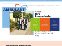 ambulant-pflegen-helfen.de Webseite Vorschau