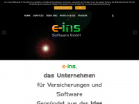 e-ins.de Webseite Vorschau
