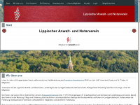 lippischer-anwaltverein.de Webseite Vorschau