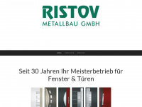 ristov-metallbau.de Webseite Vorschau