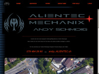 alientec.ch Webseite Vorschau