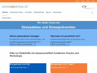 stressnostress.ch Webseite Vorschau