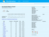 worldmeteo.info Webseite Vorschau
