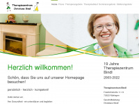 therapiezentrum-bindl.de Webseite Vorschau