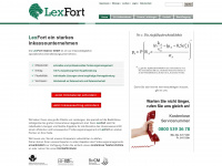 lexfort.de Webseite Vorschau