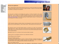 vintagelighterbook.com Webseite Vorschau