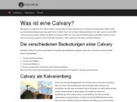 calvary.de Webseite Vorschau