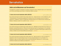 servaholics.de Webseite Vorschau