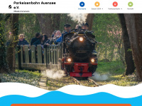 parkeisenbahn-auensee-leipzig.de Webseite Vorschau