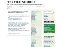 textilesource.com Webseite Vorschau