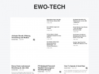 ewo-tech.at Webseite Vorschau