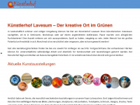 kuenstlerhof-lavesum.de Webseite Vorschau