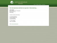 arthur-bendler.de Webseite Vorschau