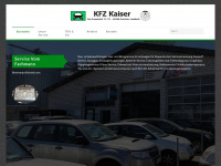 kfz-kaiser.de Webseite Vorschau