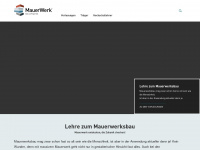 mauerwerksbau-lehre.de Webseite Vorschau