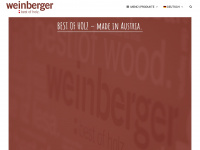 weinberger-holz.at Webseite Vorschau