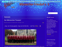maennerchor-friesdorf.de Webseite Vorschau