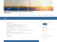buerger-energie.de Webseite Vorschau