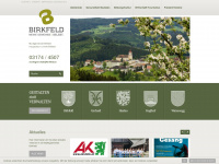 birkfeld.at Webseite Vorschau