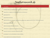 jagdhornmusik.de Webseite Vorschau