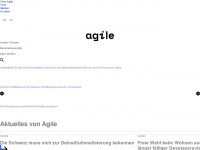 agile.ch Webseite Vorschau