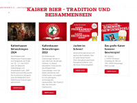 kaiserbier.at Webseite Vorschau