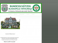 blaskapelle-hoevelriege.de Webseite Vorschau