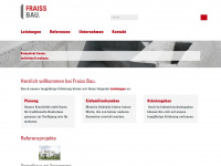 fraiss-bau.at Webseite Vorschau