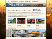 centralbahn.ch Webseite Vorschau