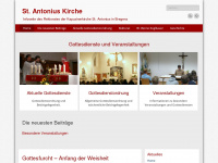 st-antonius.at Webseite Vorschau
