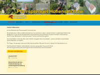 pfarrsprengel-hohenselchow.de Webseite Vorschau