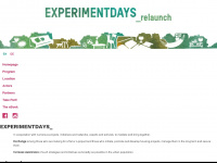 experimentdays.de Webseite Vorschau