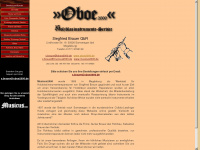 oboe2000.de Webseite Vorschau