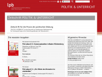 politikundunterricht.de Webseite Vorschau