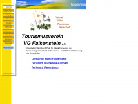 tourismus-falkenstein.de Webseite Vorschau