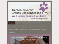 tierschutzgronau.de Webseite Vorschau