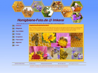 honigbiene-foto.de Webseite Vorschau