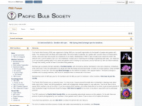 pacificbulbsociety.org Webseite Vorschau