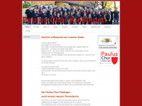 pauluschor-kiebingen.de Webseite Vorschau