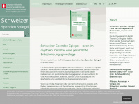 spendenspiegel.ch Webseite Vorschau