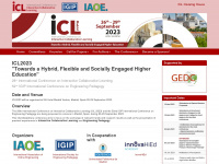 icl-conference.org Webseite Vorschau