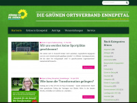 gruene-ennepetal.de Webseite Vorschau