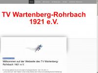 turnverein-wartenberg-rohrbach.de Webseite Vorschau