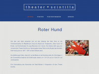theater-scintilla.de Webseite Vorschau