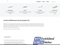 kepplerag.ch Webseite Vorschau