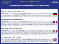 citytours-slovenia.com Webseite Vorschau