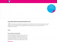 konsum.ch Webseite Vorschau